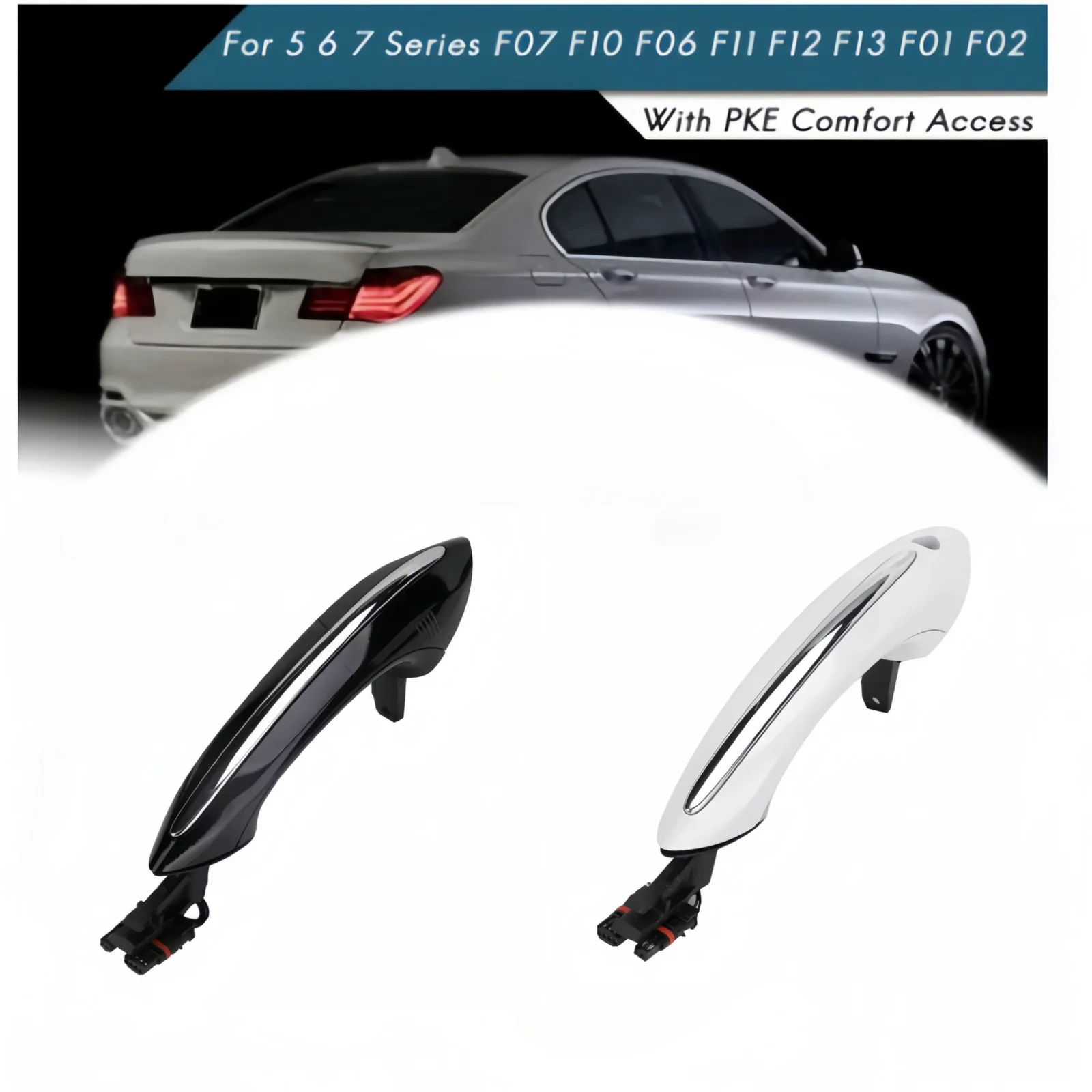 51217231931 Outer Outside Exterior Comfort Access Door Handle Set For BMW 5 6 7 Series F07 F10 F11 F06 F12 F13 F01 F02