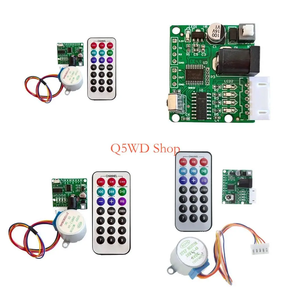 

Q5WD 28BYJ48 5V Плата драйвера шагового двигателя 4-фазный 5-проводной контроллер модуля привода