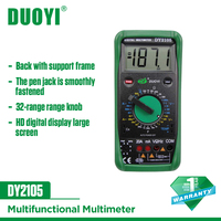 DUOYI DY2105 Professional Digital Multimeter True RMS 20A Current AC DC Voltmeter Capacitance Resistance Tester