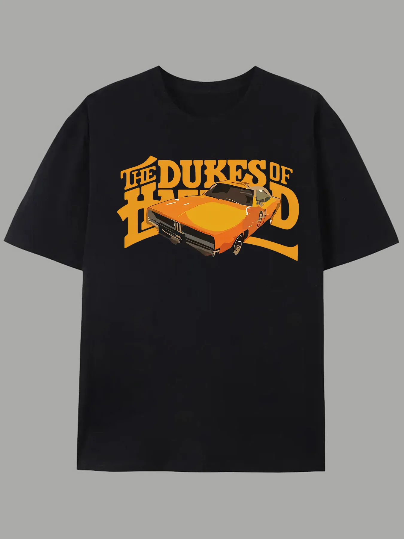

Футболка с рисунком Duke's of Hazzard — черная повседневная футболка унисекс с винтажным автомобильным принтом, летняя уличная одежда, смесь мягкого полиэстера, Mac