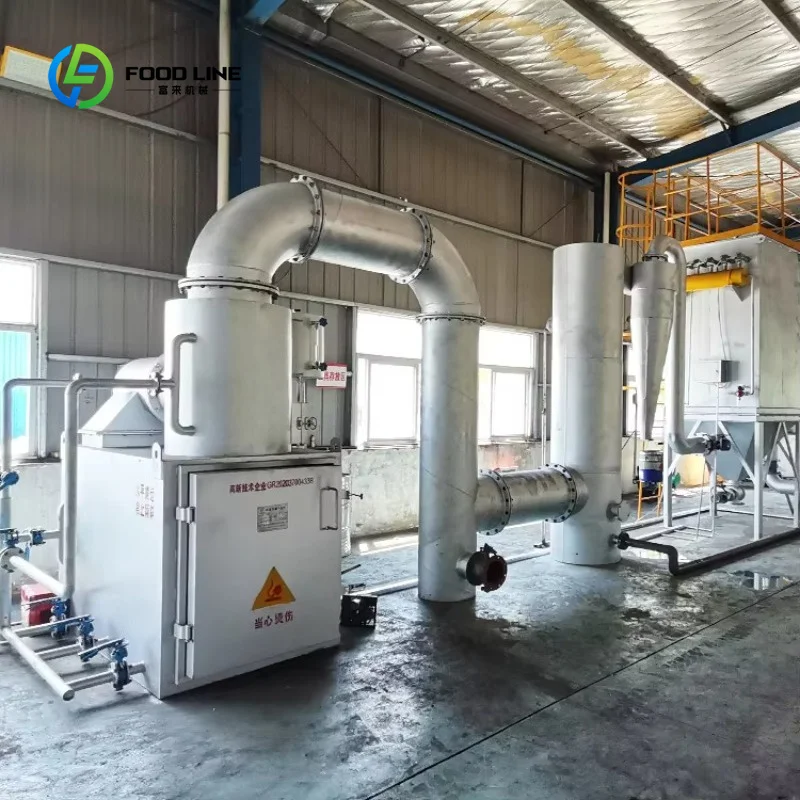 Customized Industrial Smokeless Food Waste Incinerator with Online Monitoring for Food Processing Plants