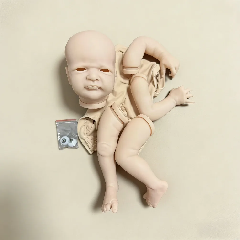 

19inch Alfie Reborn Doll Kit Unassebled Unfinished Handmade doll parts with Body and Eyes Kit Molde Bebê Reborn