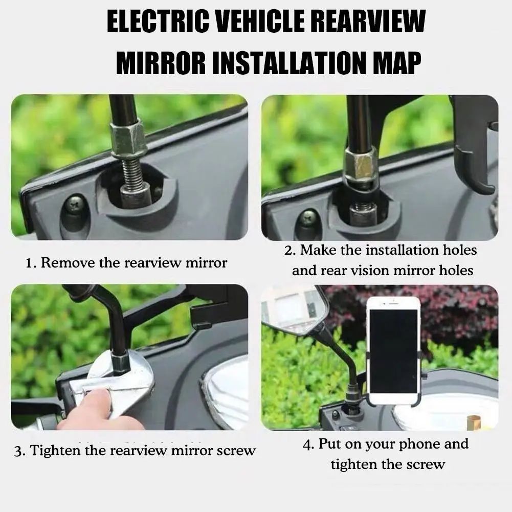 

Aluminum alloy motorcycle bicycle mobile phone holder GPS bracket mounting clip multi-specification mobile handlebar bracket