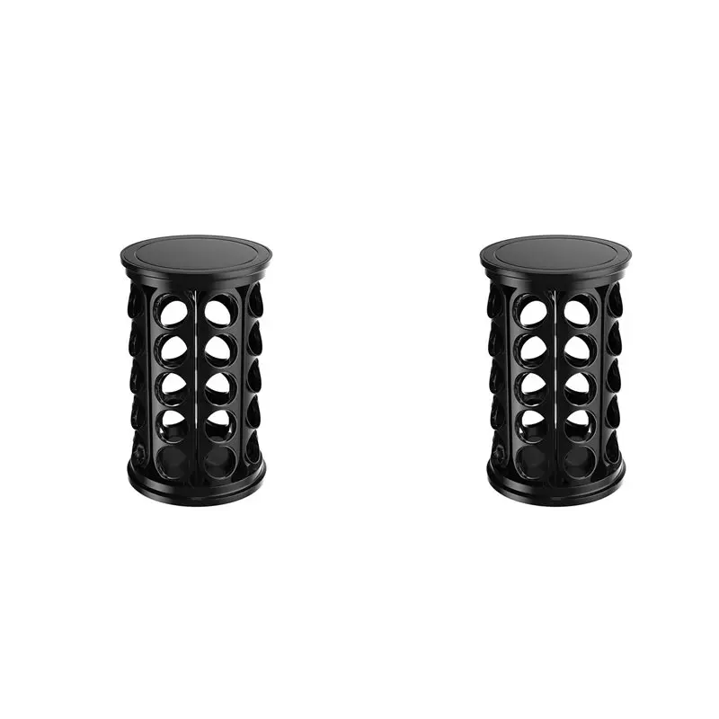 

【THANKSGIVING DAY】2X Coffee Pod Carousel Organizer: For 40 K Cup Pods, Coffee Capsule Holder, Home Or Office Kitchen Counter Bla