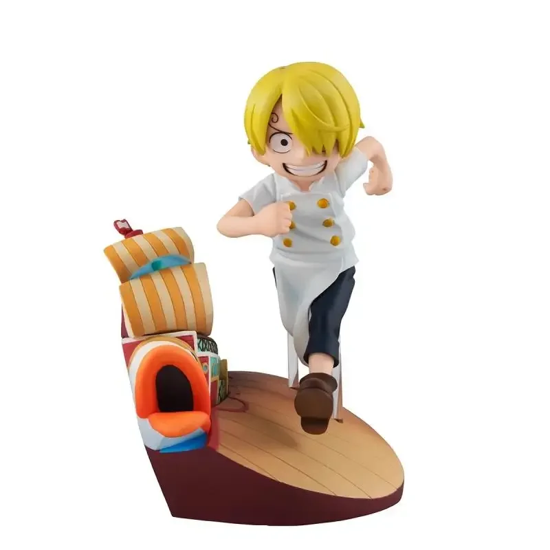 Kidsland Megahouse G.e.m. Series One Piece Sanji Run!run!run! Figure Anime Action Model Collectible Toys Gift