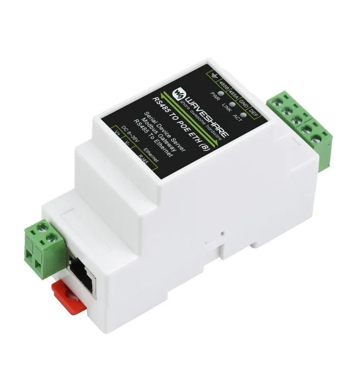 RS485 TO POE ETH(B)Industrial serial server,RJ45 Ethernet,TCP/IP to serial,rail-mount support,with POE function(optional)