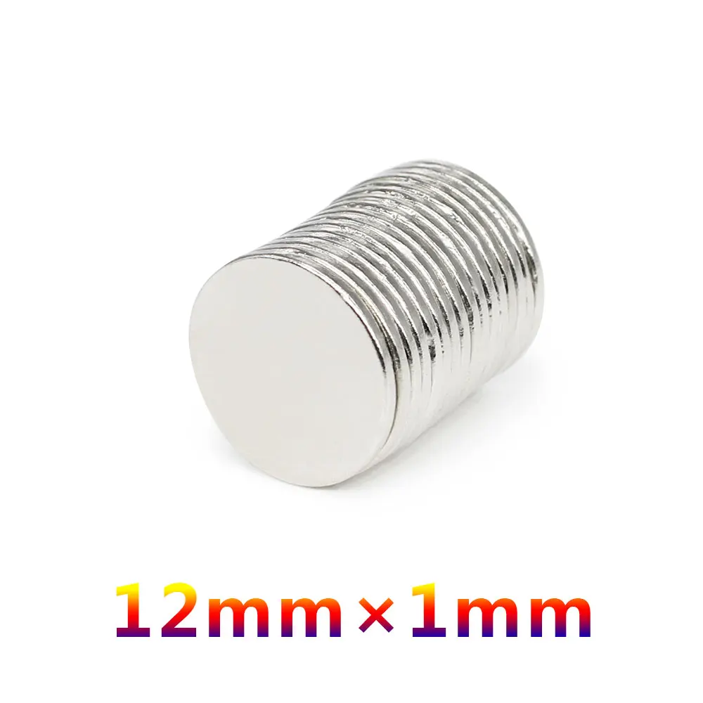 20/50/100/200/300/500PCS 12x1 Round Strong Powerful Magnets N35 Permanent Neodymium Magnet Disc 12x1mm 12*1 Thin Search Magnet