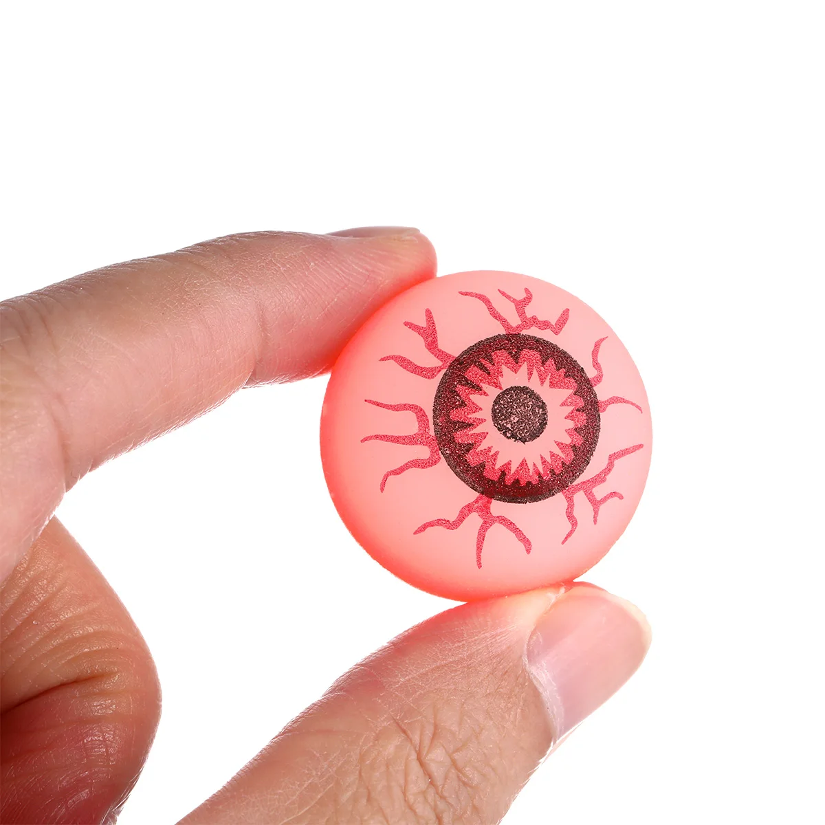 10pcs 32mm Eye Ball Glow in the Dark Horror Scary haunted house Bouncy Balls Children Toys Terror Props Halloween Party Supplies