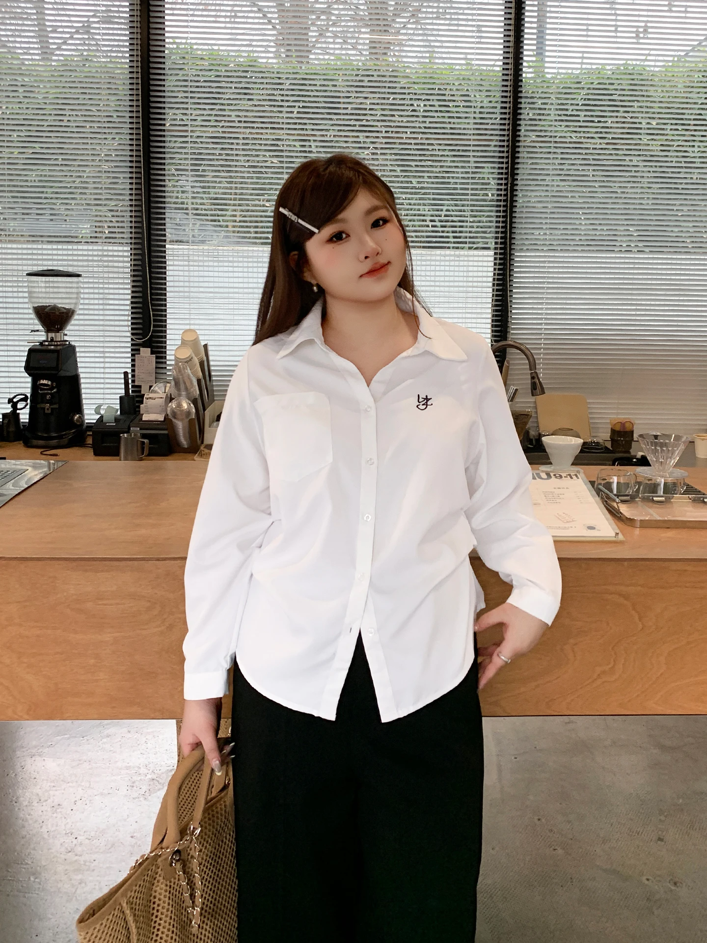 

Повседневная женская блузка YUZI с длинным рукавом, больших размеров, с плиссировкой, эффектом похудения, удобная для поездок на работу, в повседневном стиле