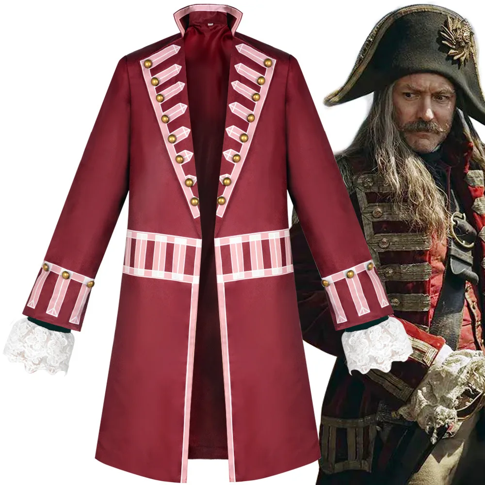 

Костюм капитана Крюка Пиратский костюм, костюм капитана настоящего фильма Крюк для маскарада