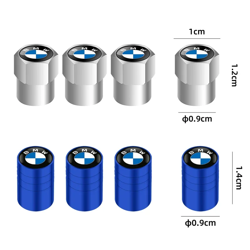 4PCS Auto Wheel Tire Valve Stem Caps Cover For BMW M Power Performance E90 F20 E46 E60 X1 X3 X5 X6 M3 M5 F30 E92 Car Accessories