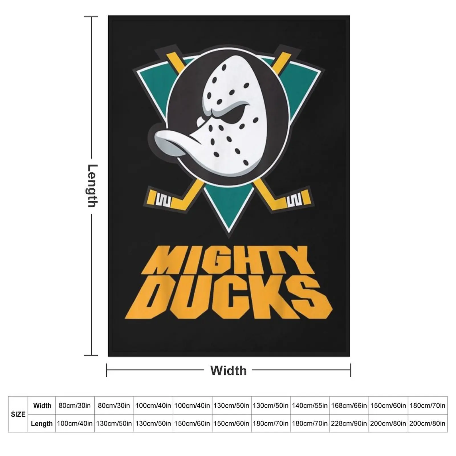 Graphic Ducks Arts Mighty Of Anaheim Hockey Funny Sports T-Shirt Throw Blanket Decorative Sofa Blankets For Bed Blankets