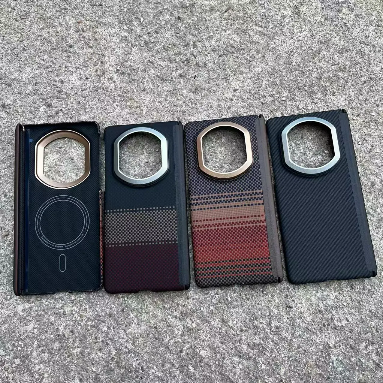 

Real Carbon Hinge Phone Case for Huawei Mate X7 Magnetic Aramid Fiber Cover for Huawei Mate X7 Magsafe Case Carbon Case