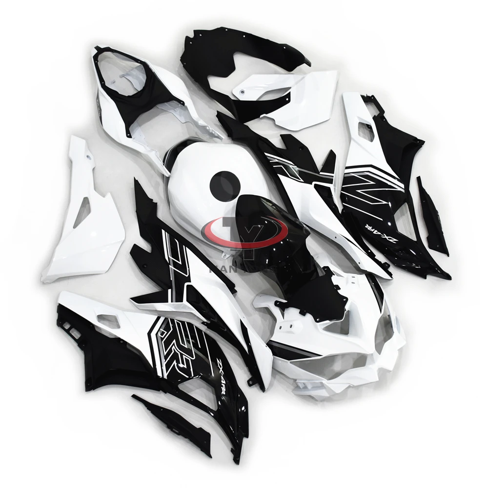 For Kawasaki ZX4R Injection Cowling Black white line printmaking Motorcycle Full Fairing Kits 2019-2025 ZX 4R ZX4RR Bodywork