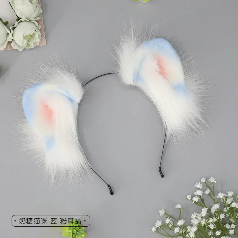 Nouveau Lolita Animal chat renard oreille cheveux cerceaux Cosplay fausse fourrure bandeau filles Halloween Anime bandeaux chapeaux cheveux accessoires