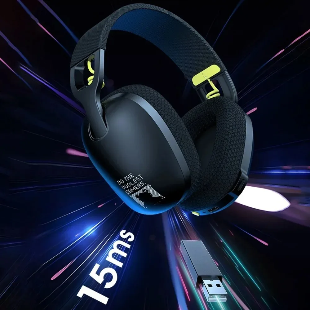 Onikuma B2 Headphone Bluetooth untuk PS5, PS4, Switch, PC, Headset Gaming Nirkabel ANC Pengurang Kebisingan 2.4GHz dengan Mikrofon 2025 Baru