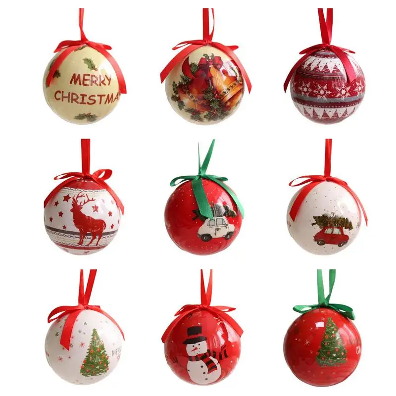 Christmas Ball Pendant Eye Catching Dangling Ornaments Colorful Christmas Tree Balls Pendants Hanging Decorations Party Supplies