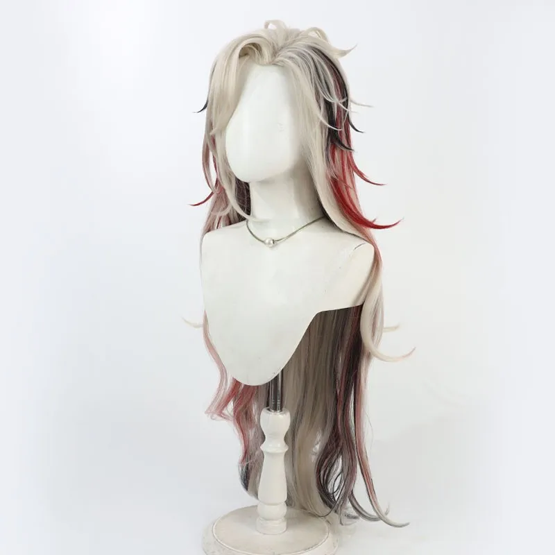 Douyo Ichimonji Cosplay Wig Touken Ranbu Mixed Long Synthetic Hair Heat Resistant Halloween Role Play Party Carnival + Wig Cap - view 2