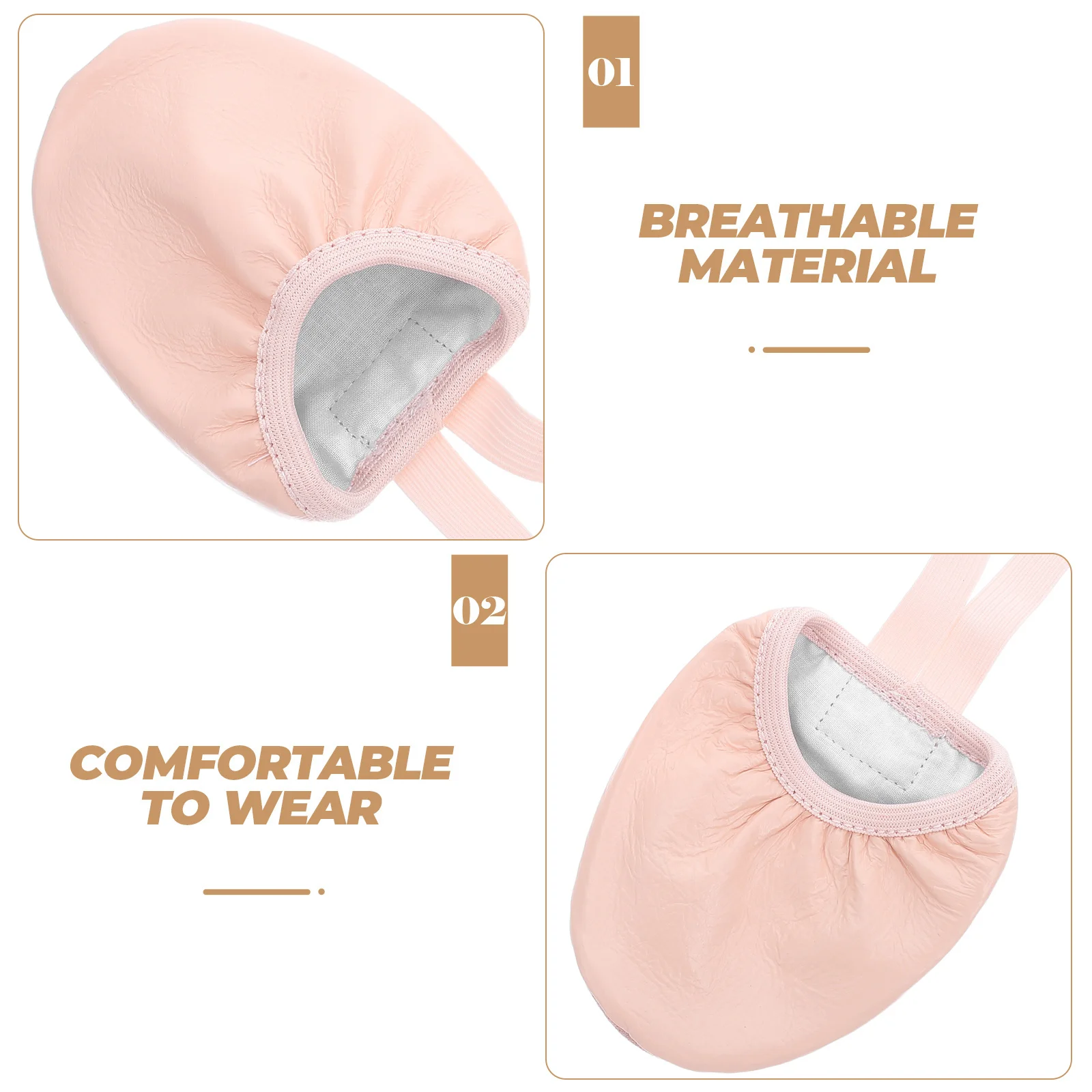 1 زوج نصف الرقص عدم الانزلاق الباليه تو لليوجا الرقص الباليه التدريب الكبار حجم 37 أحذية رقص أحذية رقص #3