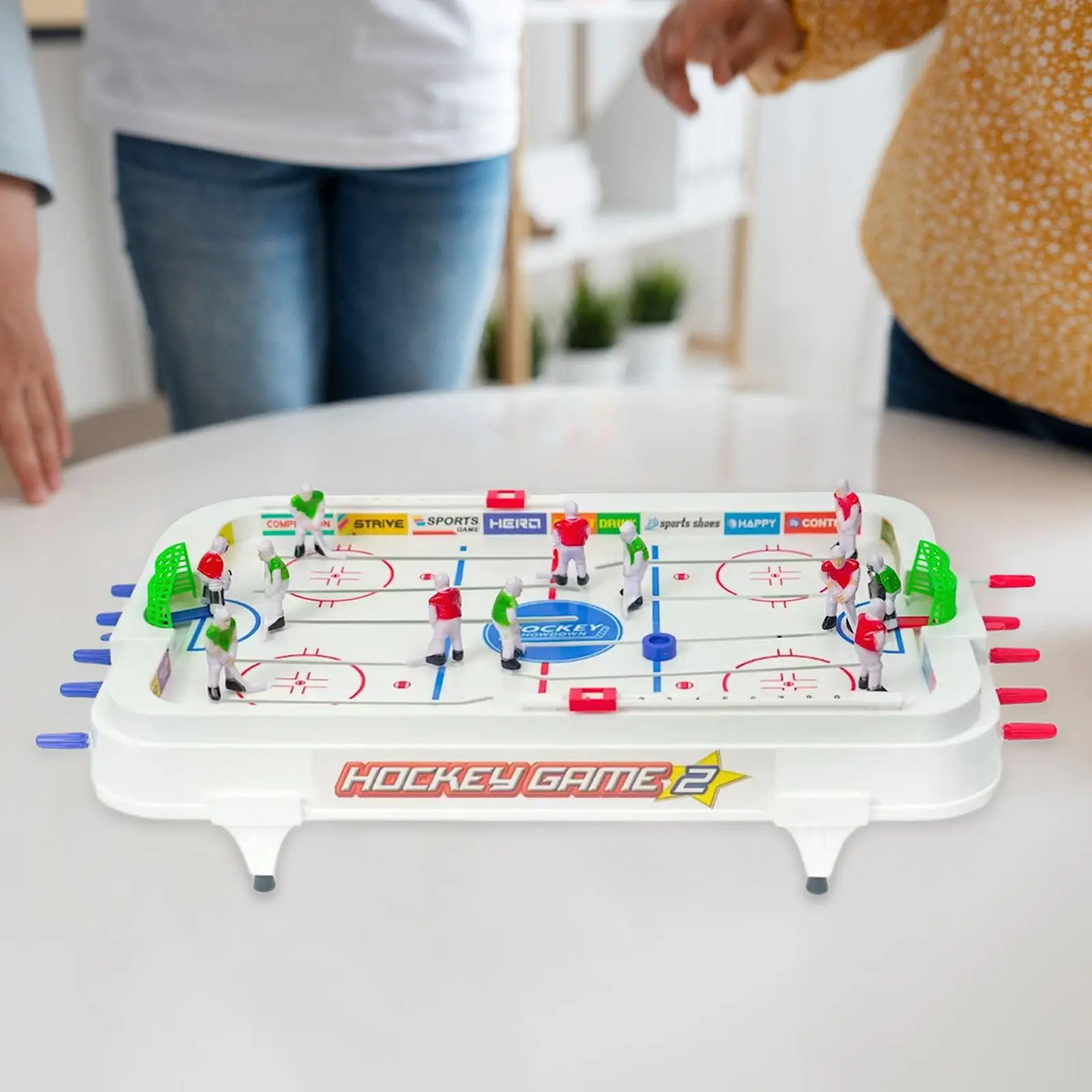 

Tabletop Hockey Toy Party Favor Entertainment Desktop Sports Game Ice Hockey Table Game for Family Children Girl Boys Adult Kids
