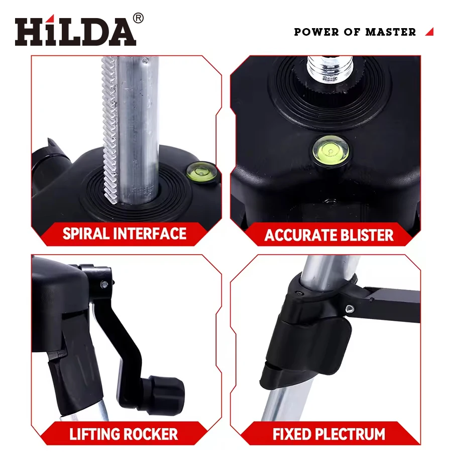 Hilda 1.2M/mini Laser Level Tripod Professional Tripod Suitable for Laser Level Aluminum Tripod with 5/8 Adjustable
