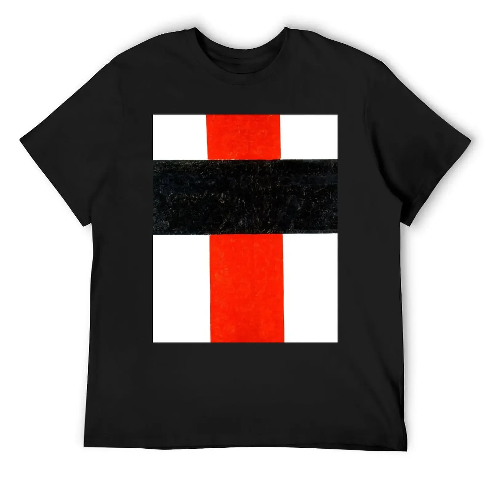 Kazimir Malevich - Hieratic Suprematist Cross (new editing) T-Shirt quick-drying Blouse mens t shirt graphic