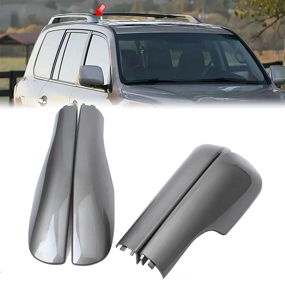 4Pcs Roof Rack for Lexus LX570 2008-2016 Rooftop Luggage Rack End Plasitc Cover Shell Protection Car Roof Rack End Cover
