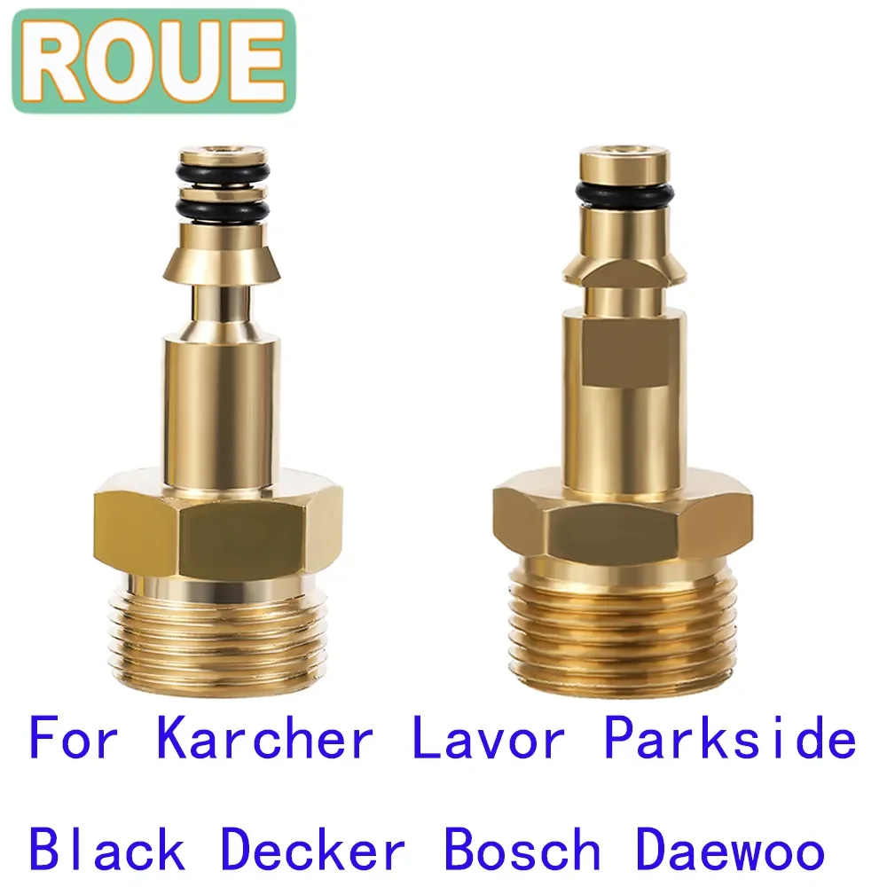 High Pressure Car Wash Hose Fitting Adapter M22 Thread For Karcher Lavor Parkside Black Decker Bosch Daewoo Pressure Washer