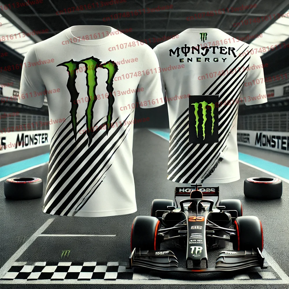 Camiseta Monster Energy para hombre, talla Unisex, camiseta de manga corta para mujer, camiseta entusiasta de carreras de motos, camiseta oficial Monster