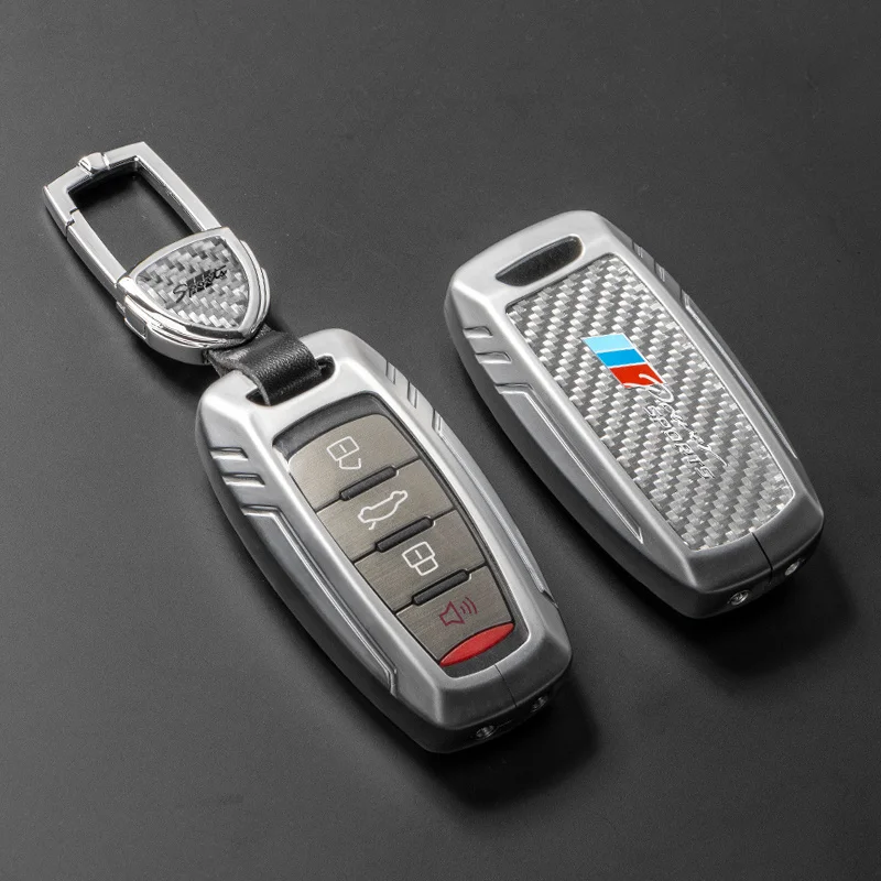 Zinc Alloy Genuine Carbon Fiber Car Key Case For Great Wall Haval 5 3 M2 M4 Jolion 2022 H5 H3 H6 H7 H4 H9 F5 F7 F7X F7H H2S