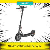 NAVEE V50 Electric Scooter Foldable 700W Max Power 50km Max Range 10'' Pneumatic Tires with AirTag Holder LED Display Escooter