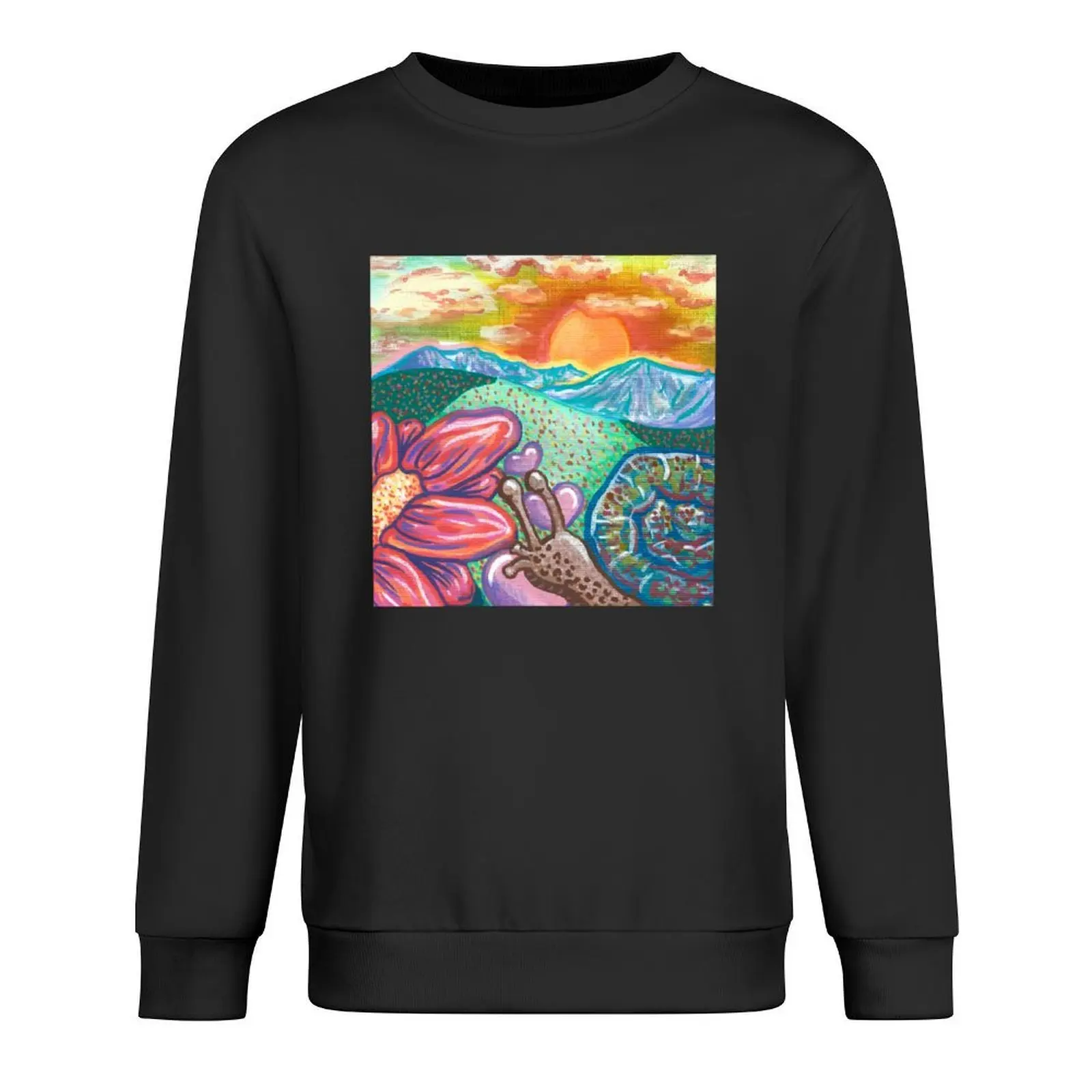 

Snail's Afternoon Pullover korean clothes men's sweat-shirt set men's autumn clothes men wear sports sweatshirt man