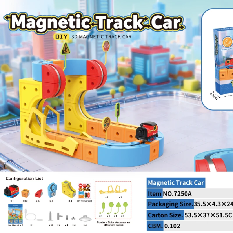 Venta caliente nuevo niño Diy tren juguetes puede pista 1:64 coche eléctrico Mini modelo serie juguetes adecuados para niños para jugar regalos de juguete de coche