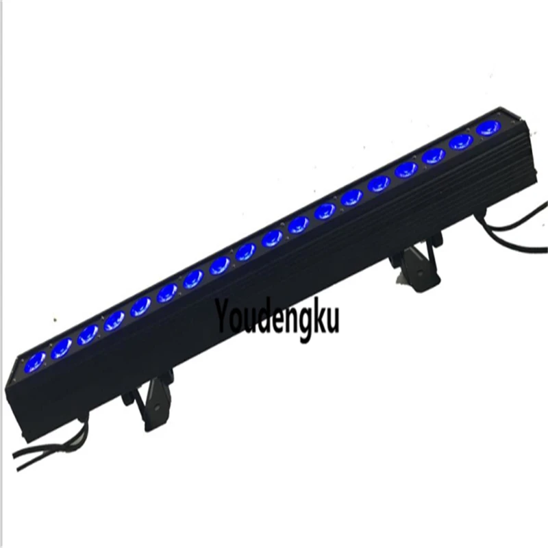 

8pcs Indoor 18x18w 6in1 rgbwa uv colorful stage dj wash bar light led dmx Wall Washer LED Liner Light