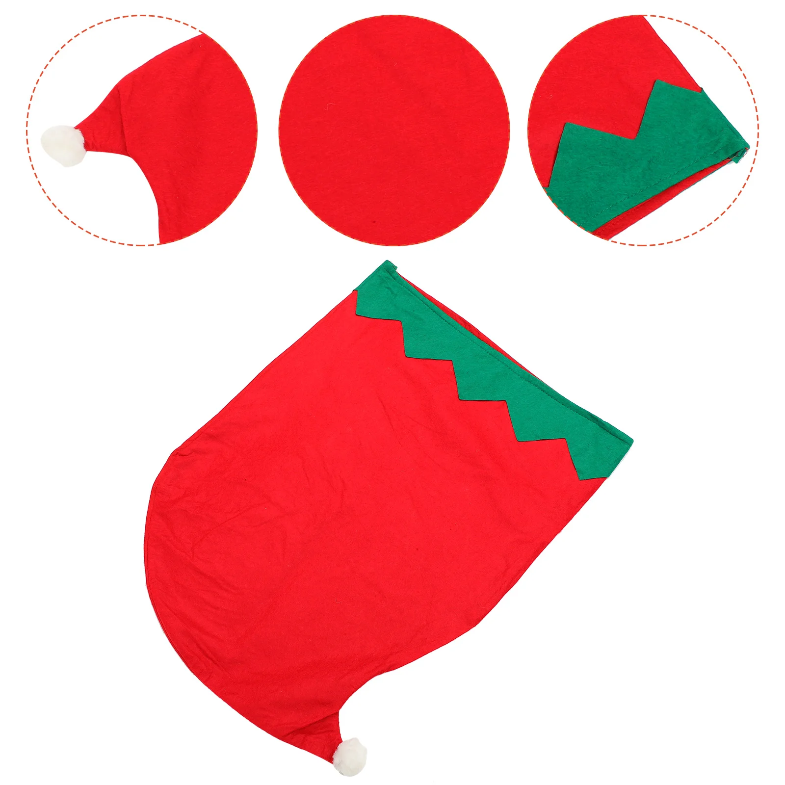 

Christmas Hat Chair Cover Decor Decoration Protector for Seat Slipcover Xmas Supplies