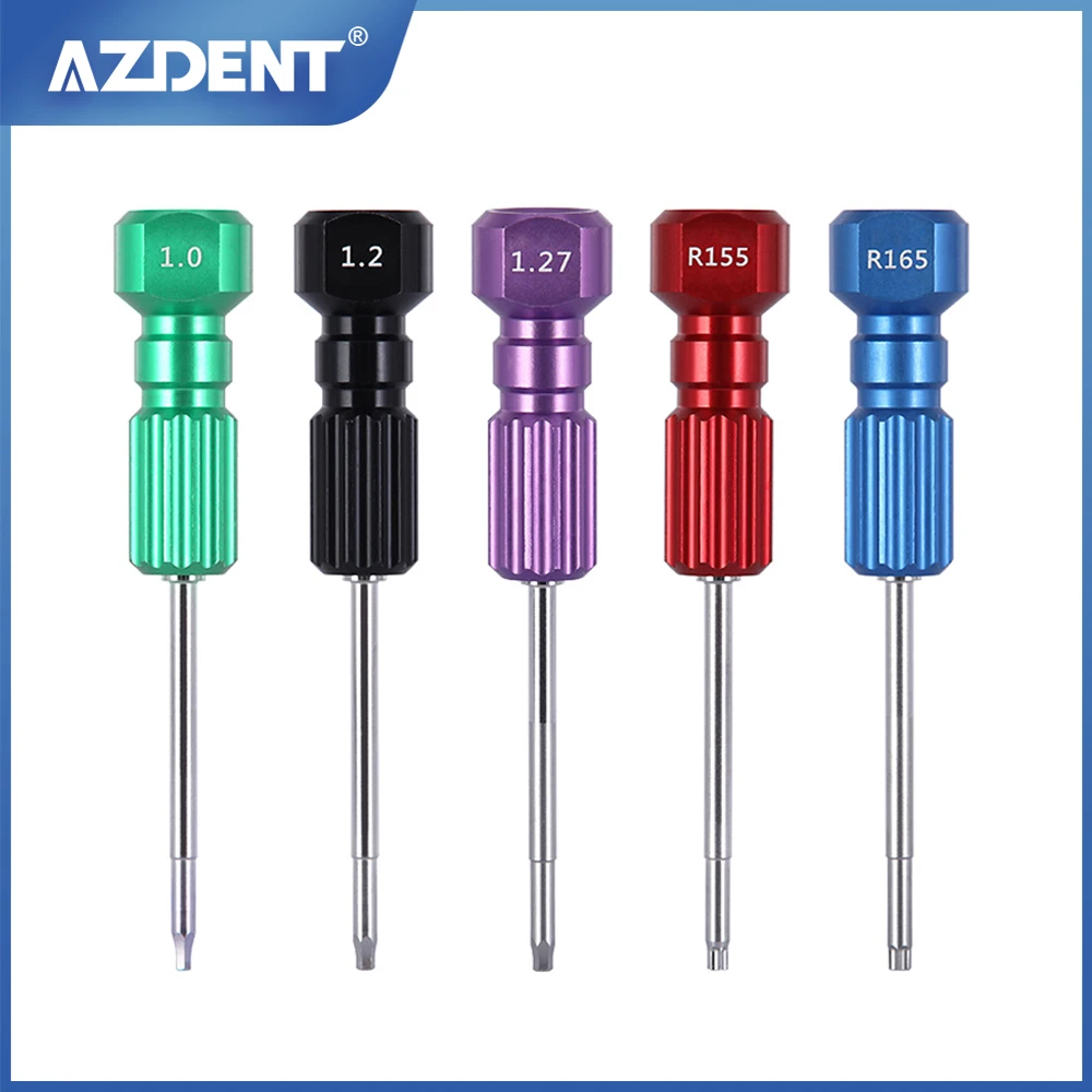 AZDENT 1PC Dental Laboratory Mechanic Implant Screwdriver Micro Screw Driver for Implants Dental Orthodontic Matching Tool