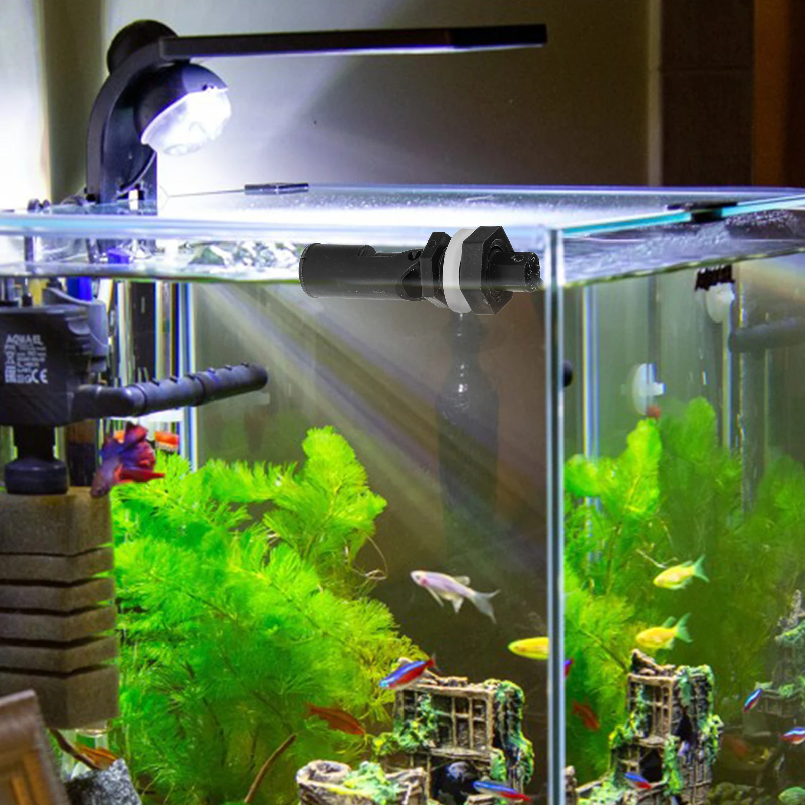 s サイドフロートスイッチプラスチックカモノハシスタイル高感度水位センサータンクタンク水位インジケーター水族館の池
