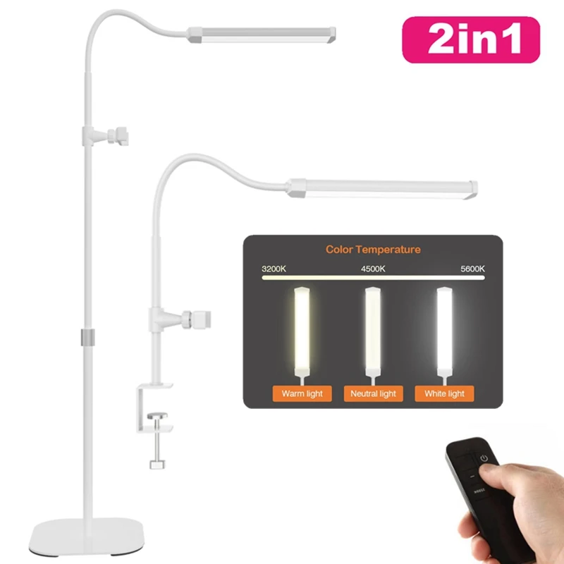 

LED Fill Light 2in1 Modern Floor Lamp 3 Light Color Indoor for Makeup Eyelash Skincare Nails Photographic Beauty Lights