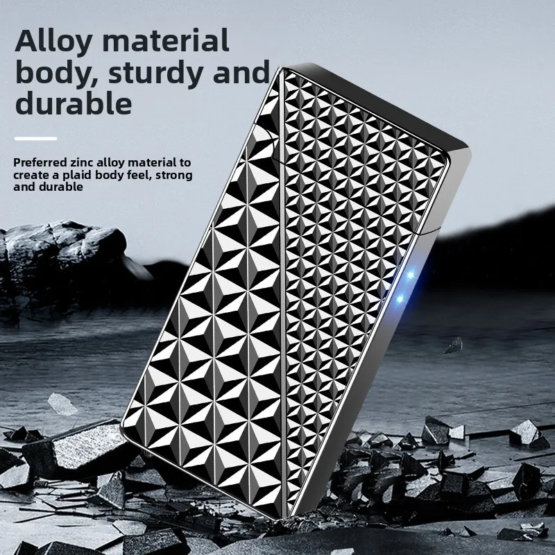 

Черная технология Direct Rush Ветрозащитная надувная зажигалка Металлическая перезаряжаемая зажигалка с голосовой активацией