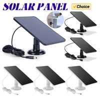 10W 5V IP Security Camera Charger 360 Adjustable Bracket Monocrystalline Portable Solar Panel Type-C DC5521 for Courtyard Lights