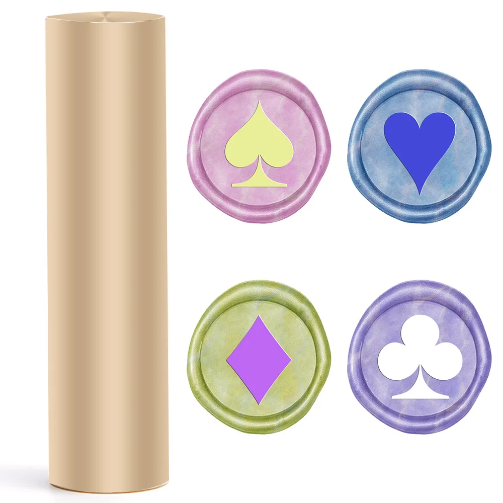 المجرف/القلب/الماس/نادي ختم من الشمع Stamps 1.5 سنتيمتر عمود صغير النحاس بندقية Diy بها بنفسك المغلف ورقة بطاقة ديكور هدية صندوق حزمة التفاف