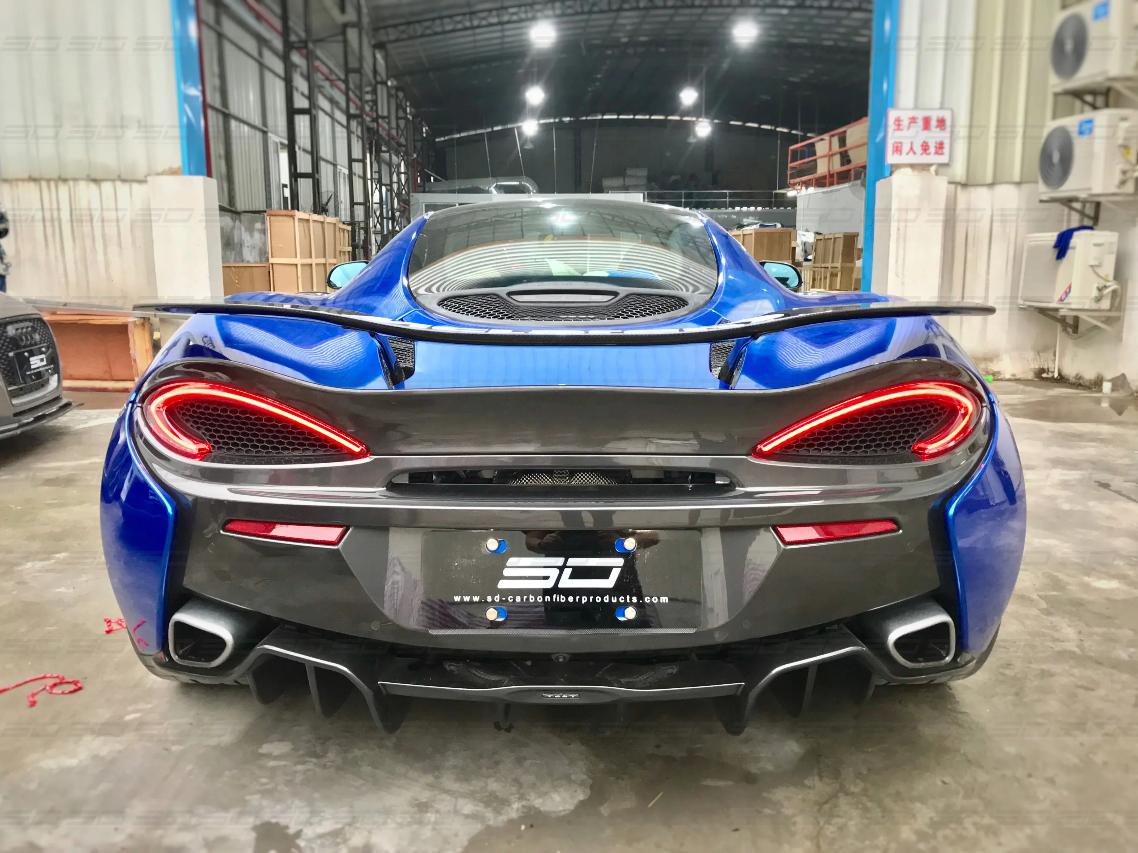 N STYLE  DRY CARBON FIBER SPOILER  FOR MC LAREN 540C/ 570S