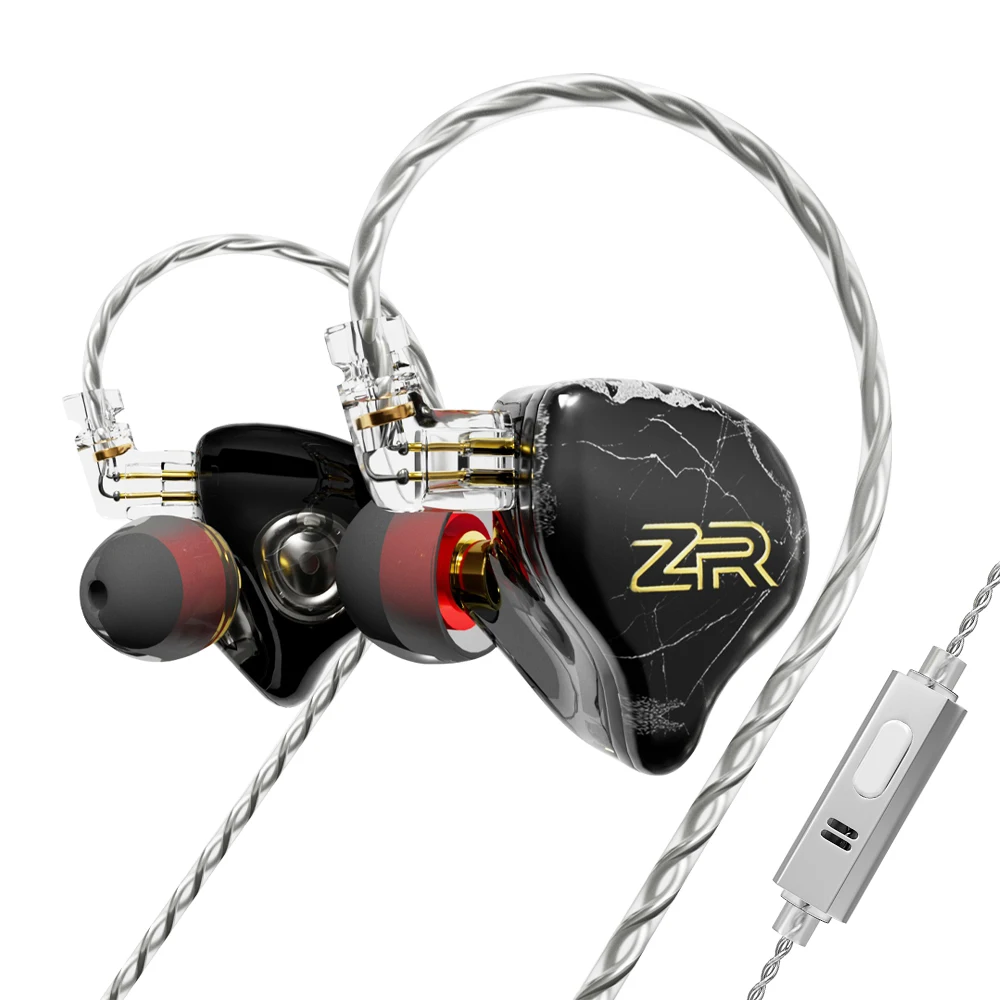 ND ZR diafragma diamante fone de ouvido HIFI, grau febre alta qualidade com fio, estágio intra-auricular, monitoramento ao vivo,