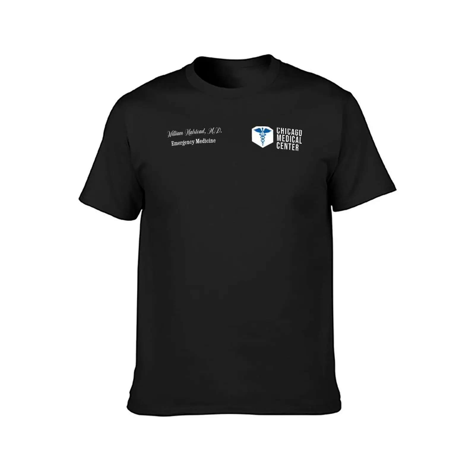 CHICAGO MED - WILL HALSTEAD - SCRUBS - EMERGENCY MEDICINE T-Shirt graphics funnys quick drying for a boy mens funny t shirts