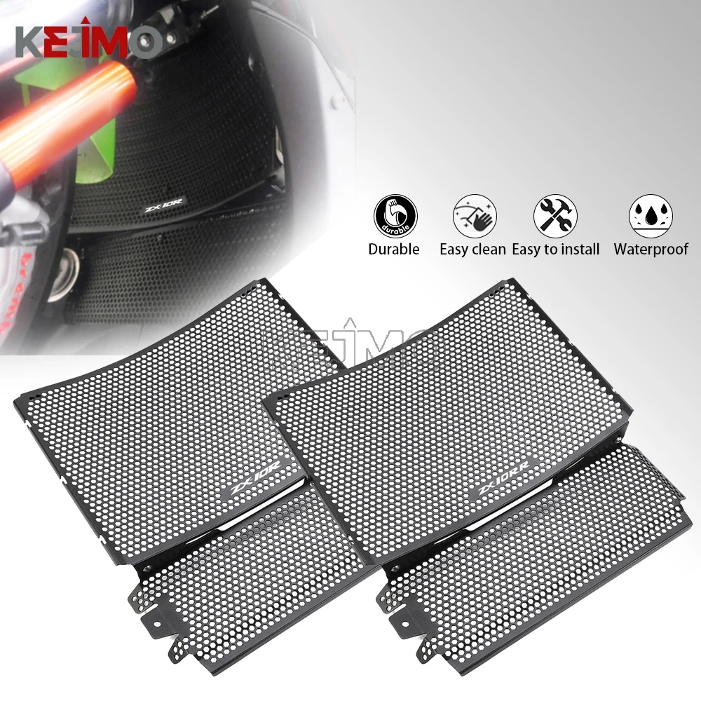 

ZX10R ZX 10RR 2021 2022 2023 Radiator Grille Guard Protector Cover For Kawasaki 2025 Ninja ZX-10R ZX-10RR Accessories Motorcycle