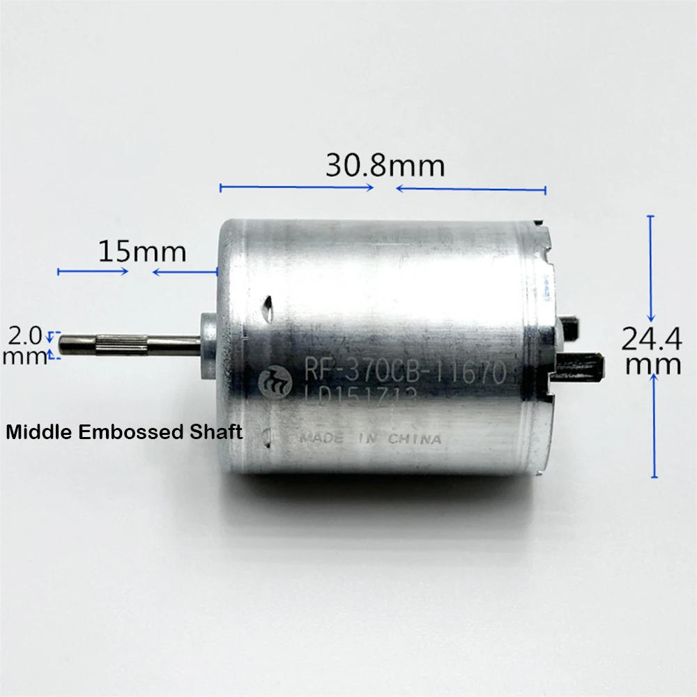 Mabuchi RF-370CB-11670 Micro Motor DC 6V 12V 24V 6000RPM Low Noise Start Micro Power Consumption Low Speed Motor DIY Production