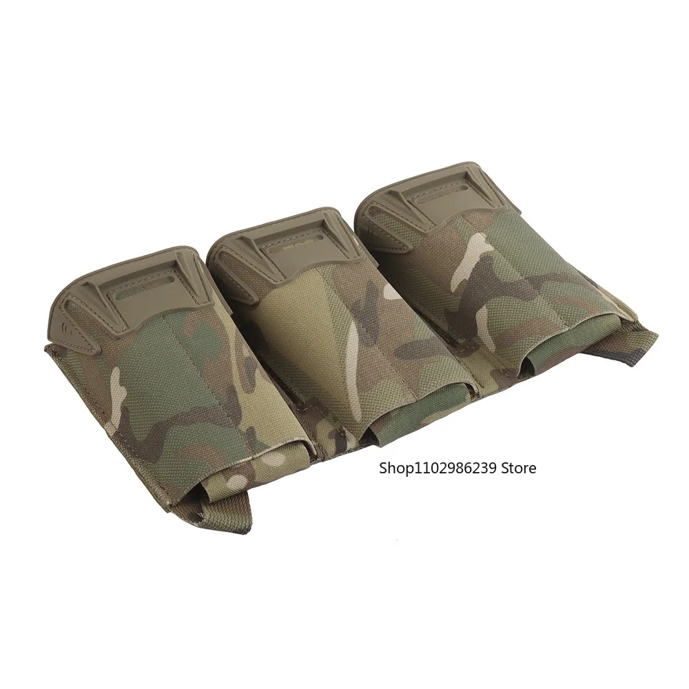 حقيبة Triple Mag - حامل مجلة MOLLE لـ 5.56 / 7.62x39 / PCC 9 مم أكياس غلوك ممتدة G-Buckle Front Placard مرفق #4