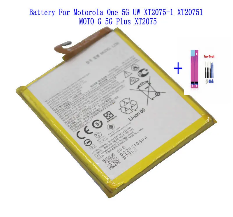 1x 5000mAh LZ50 Battery For Motorola Moto One 5G XT2075-1 XT2075-2 /3 / Moto G 5G Plus XT2075 / G100 / Edge S XT2125 XT2125-4