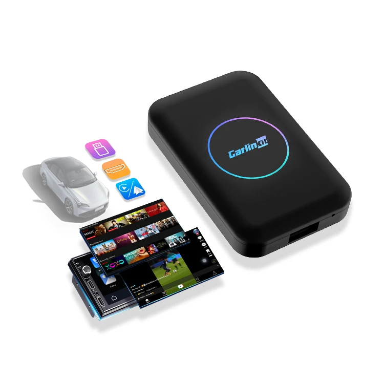

STLFCarlinkit Беспроводной адаптер Carplay Портативный стерео мультимедийный модуль CarPlay DongleSmall Carplay Smart Car BlackBox Netflix