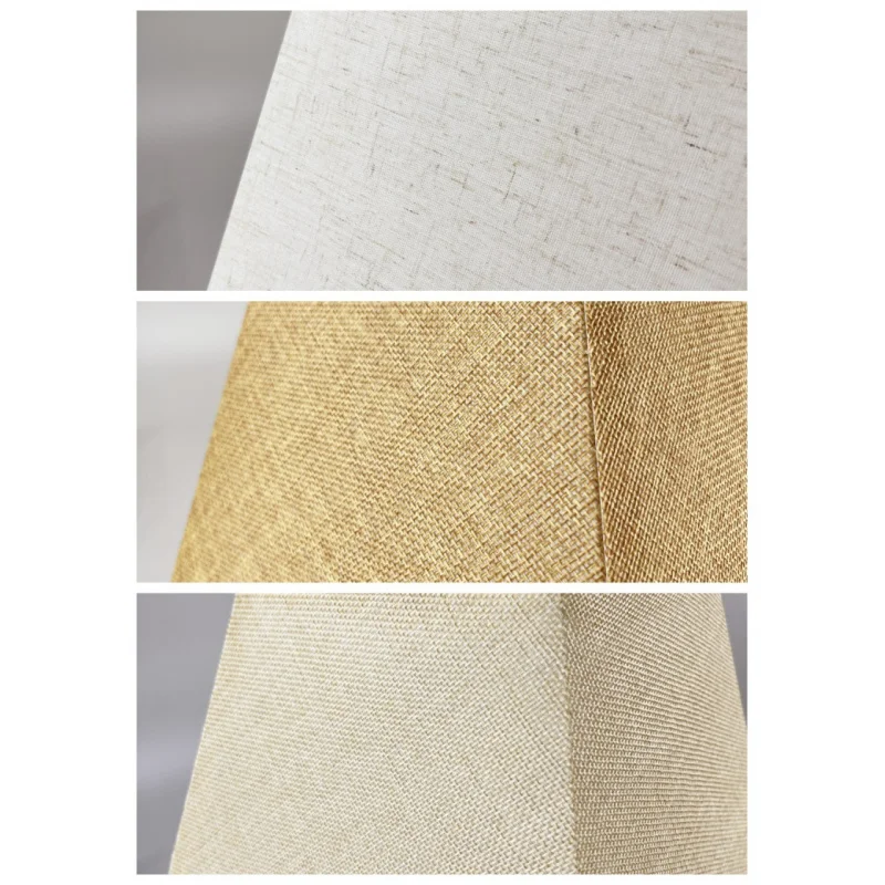 KD Square cut corner lampshade Burlap Small large table lamp shade floor lamp Beige linen Lamp shades Natural Linen Hand Crafted